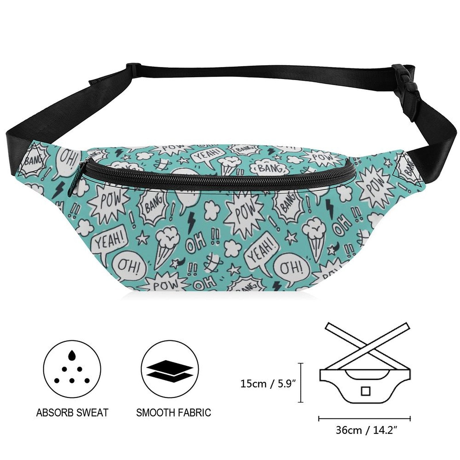 Comic Book Speech Bubbles - Bum Bag / Fanny Pack