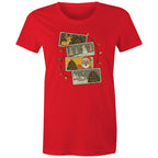 Retro Christmas Cards - Womens T-shirt