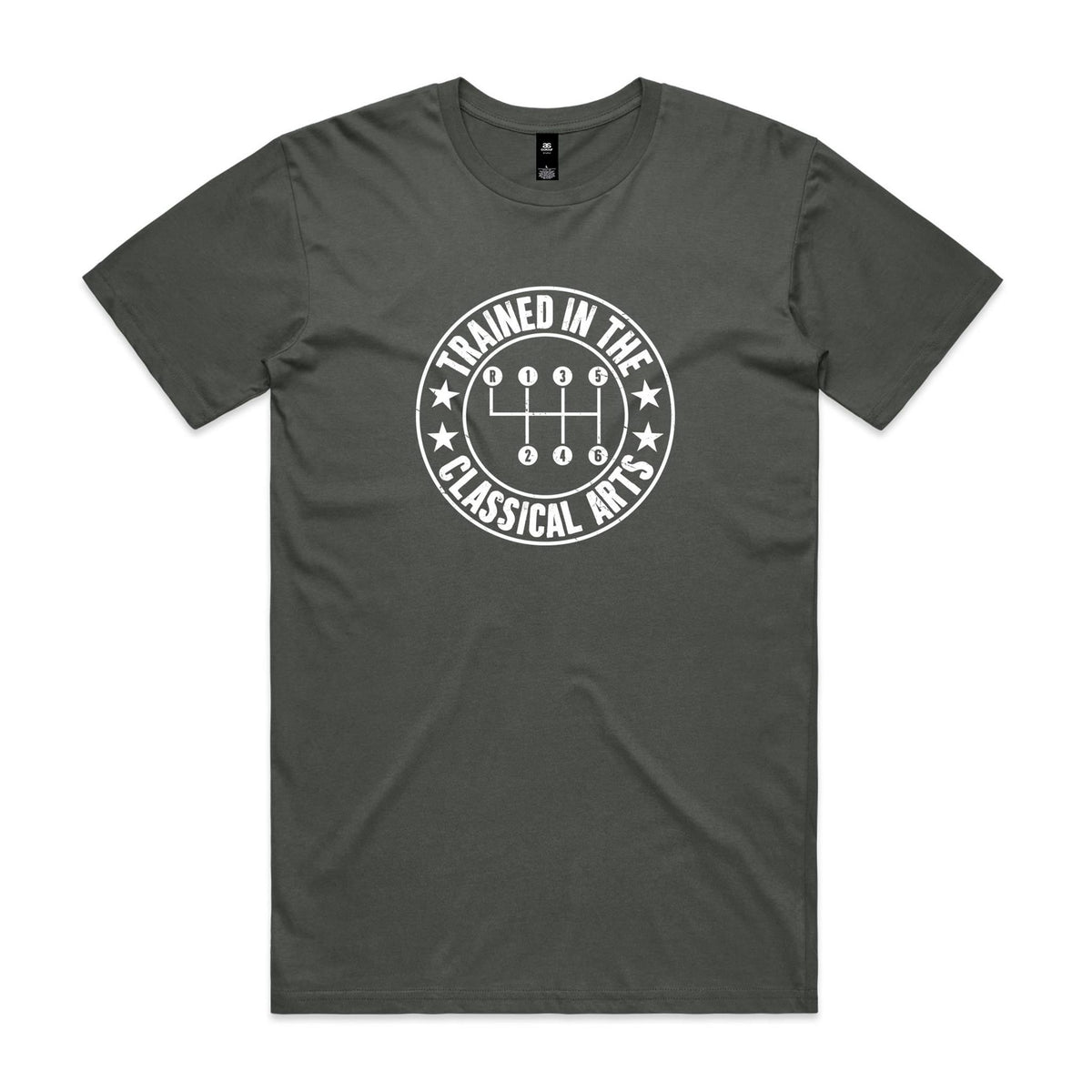 Manual Car Gears Men's AS Colour T-shirt Charcoal Mens T-shirt Printed In Australia