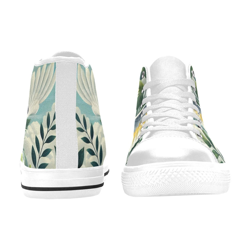 Cockatoo - Men's High Top Canvas Shoes