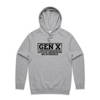 Gen X, Lots Of Memories, No Evidence Men's AS Colour Hoodie Grey Marle Mens Hoodie Printed In Australia