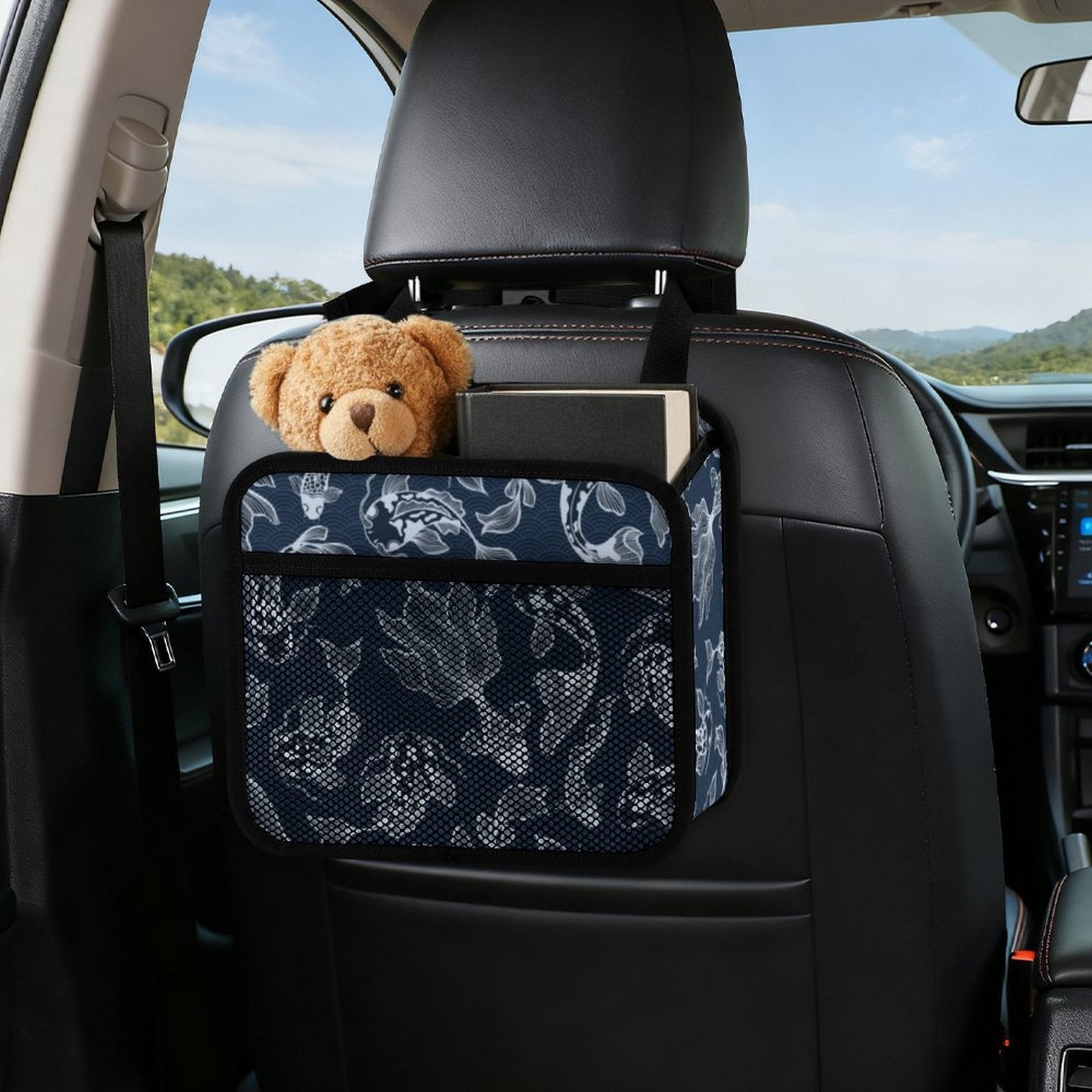 Blue Fish Car Seat Back Organiser Car Seat Back Organiser animal Printed Offshore