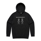 Bro, Have You Been Working Out, Stick Figures - Mens Hoodie Black Mens Hoodie Fitness Printed In Australia