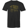 Say Wah, Guitar Pedal - Mens T-Shirt Black Mens T-shirt Music Printed In Australia