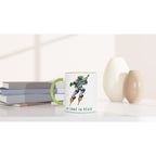Alien, We Come In Peace - White 11oz Ceramic Mug with Colour Inside Colour 11oz Mug funny Globally Fulfilled Sci Fi