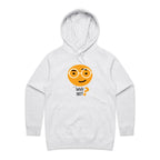 Why Not? - Womens Hoodie White Marle Womens Hoodie Printed In Australia