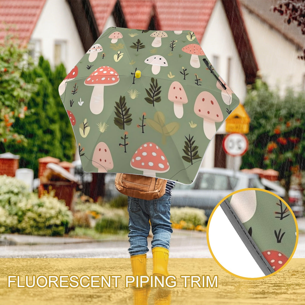 Toadstools Kids Safe Round Corner Umbrella Kids Safe Round Corner Umbrella Printed Offshore