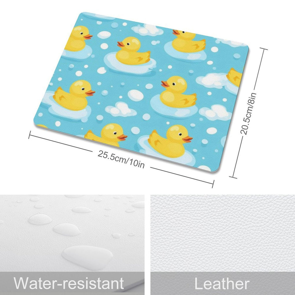 Rubber Ducks Leather Mouse Pad Leather Mouse Pad Printed Offshore