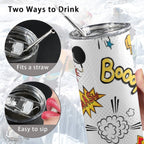 Superdog - 20oz Tall Skinny Tumbler with Lid and Straw