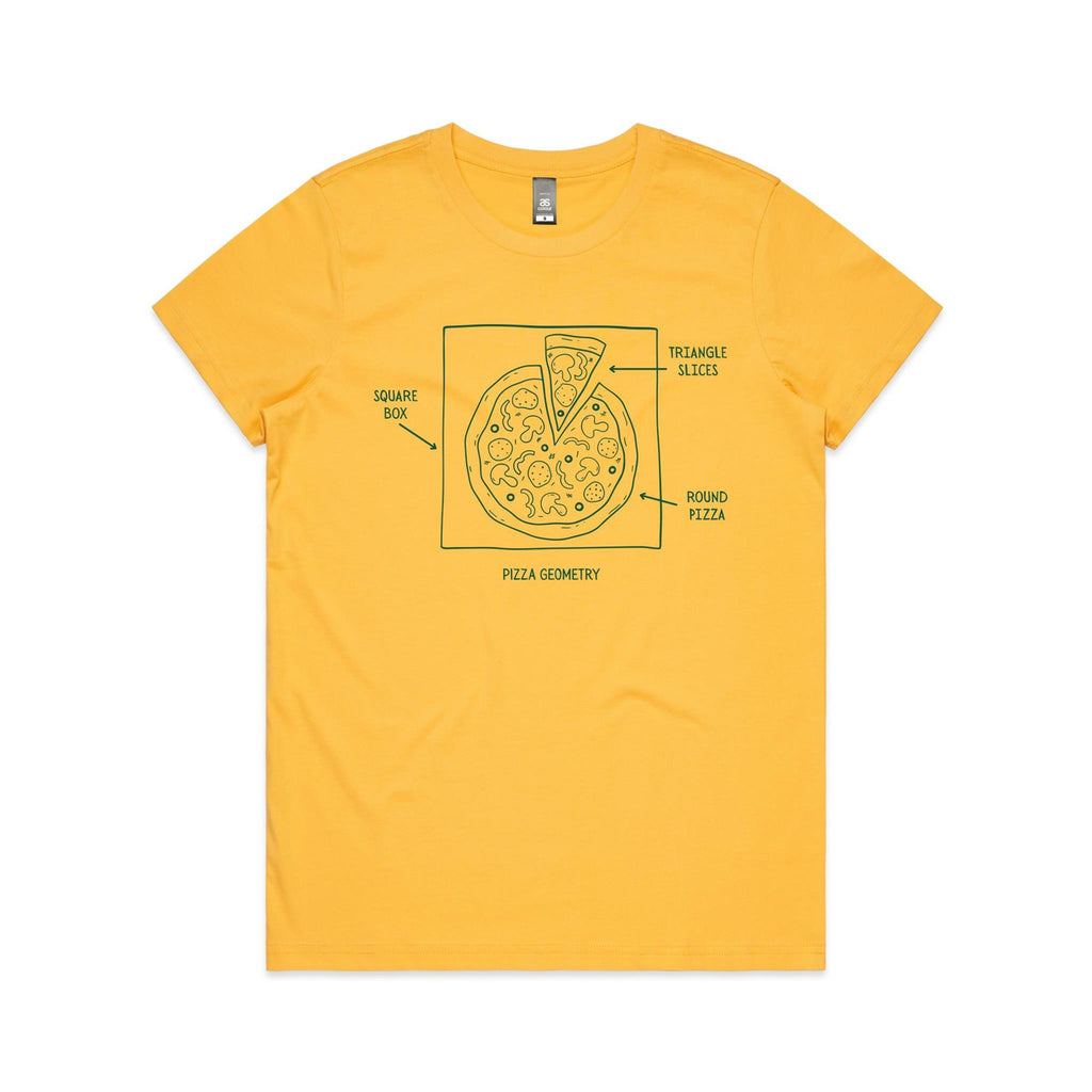 Pizza Geometry Women's AS Colour T-shirt