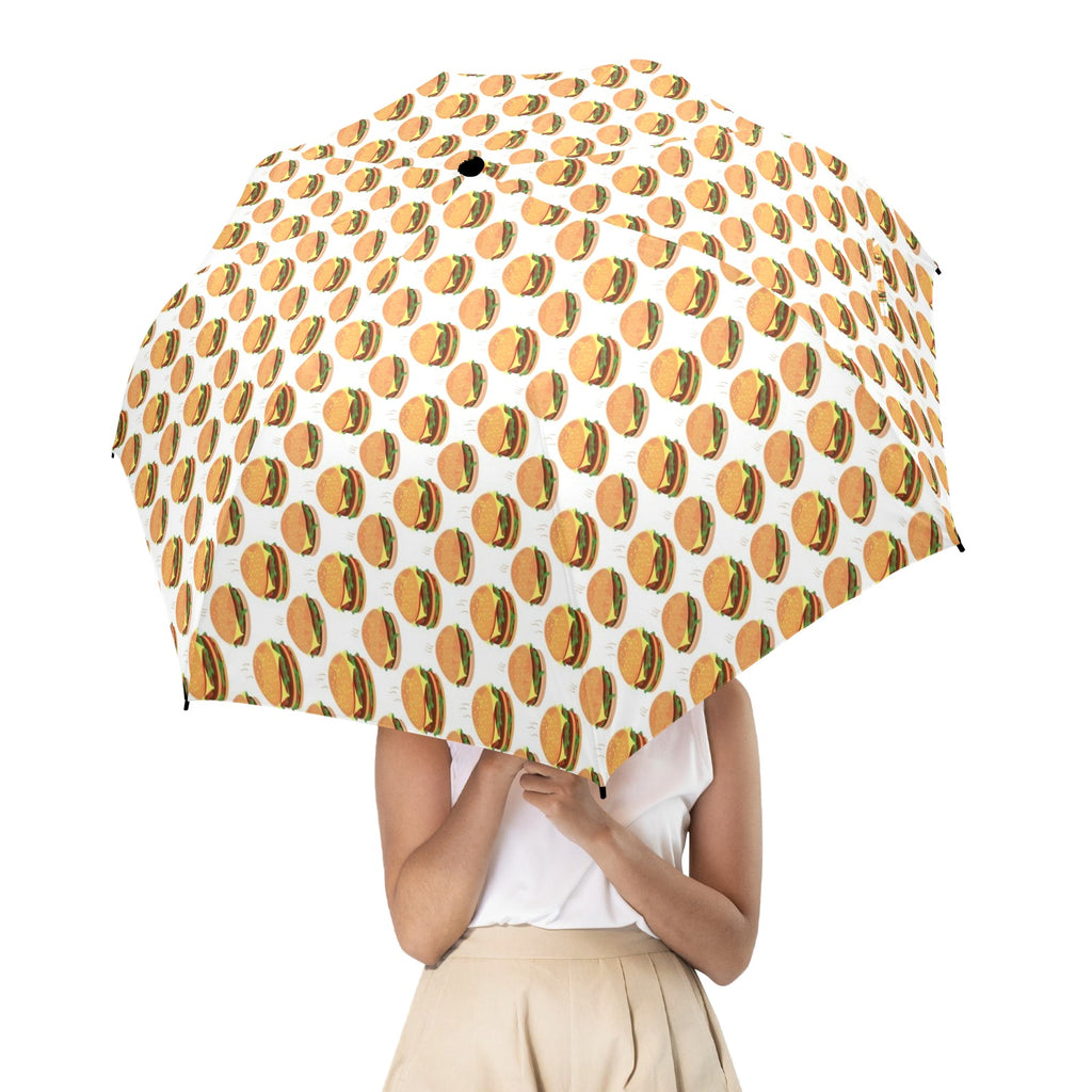 Hamburgers on White Umbrella Umbrella Food Printed Offshore