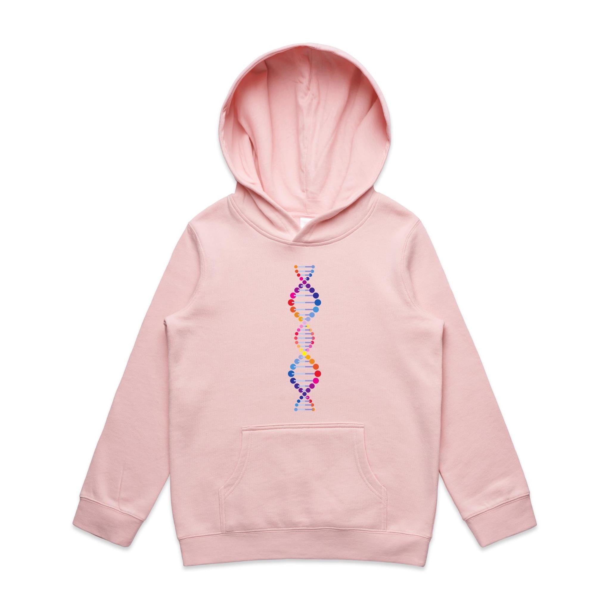 DNA - Kids Hoodie Pink Kids Hoodie Printed In Australia