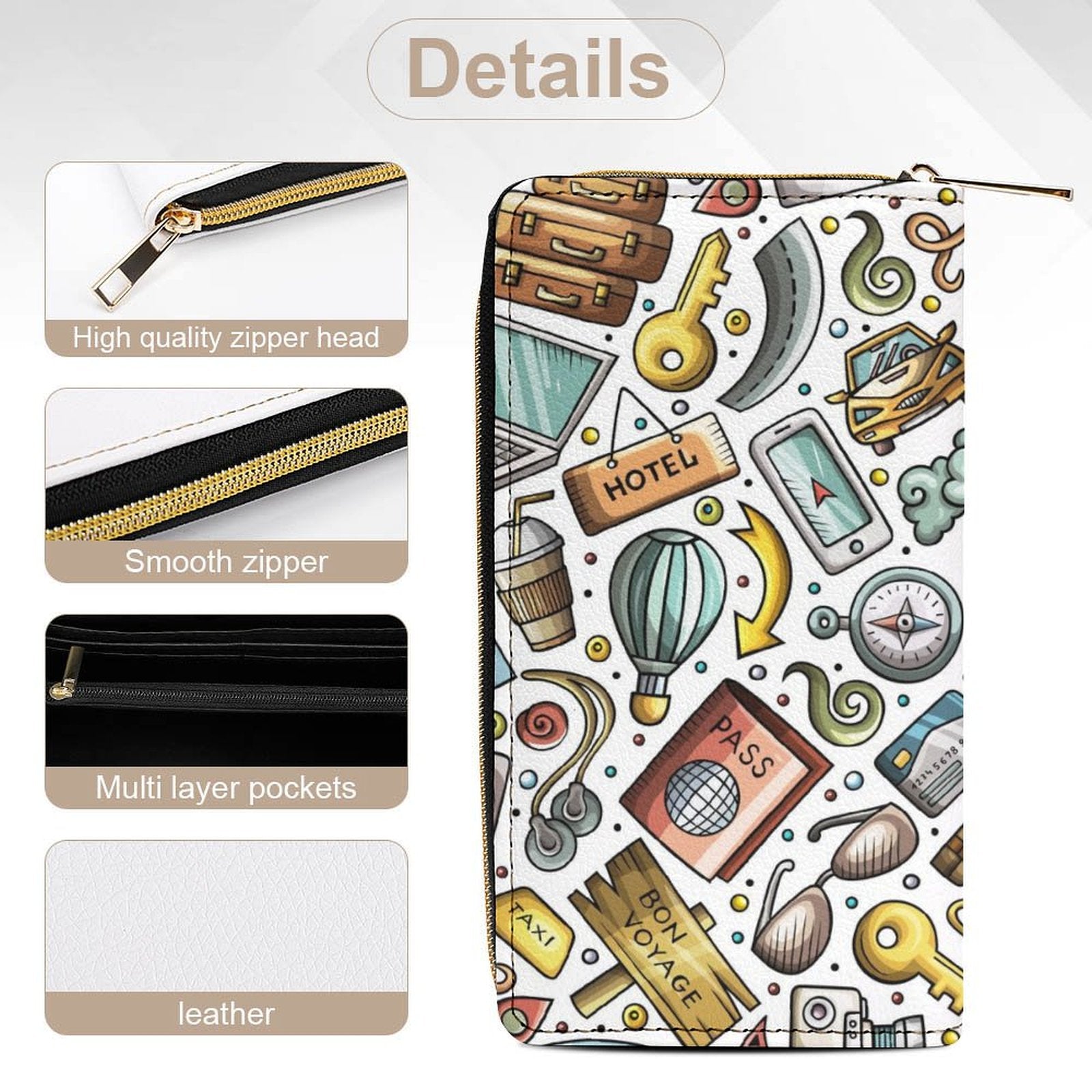 Travel Montage - PU Leather Wallet