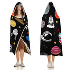 Kids Space Kids Hooded Blanket 100cm x 130cm Kids Hooded Blanket Printed Offshore Space