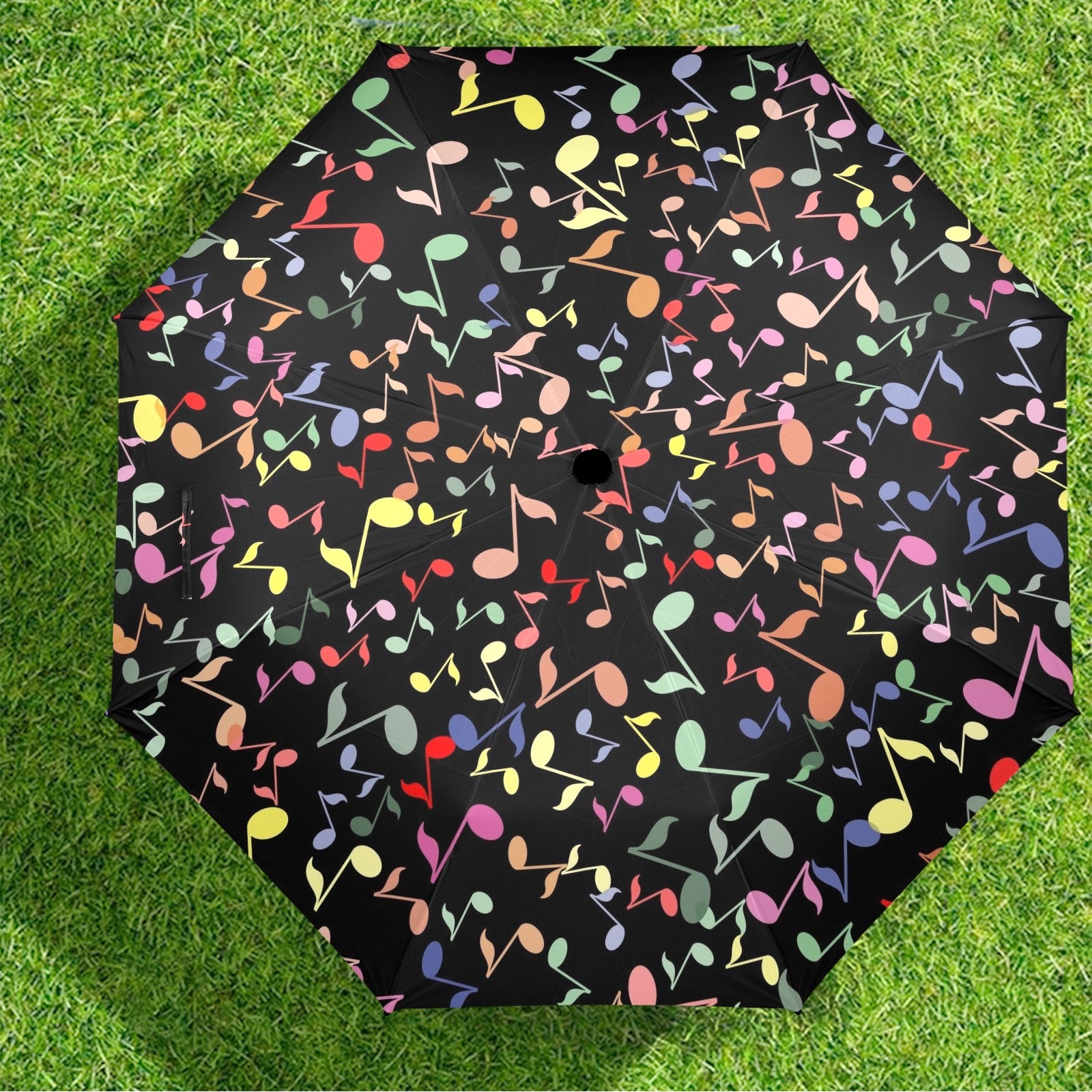 Quavers, Music Notes - Semi-Automatic Foldable Umbrella Semi-Automatic Foldable Umbrella Music Printed Offshore