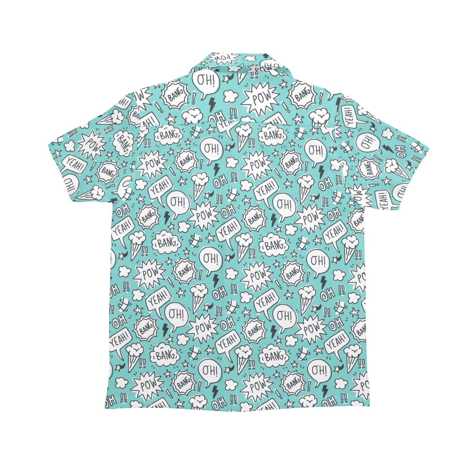 Comic Book Speech Bubbles - Senior Kids Hawaiian Shirt