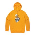 Coffee Skull - Mens Hoodie Gold Mens Hoodie Coffee Printed In Australia