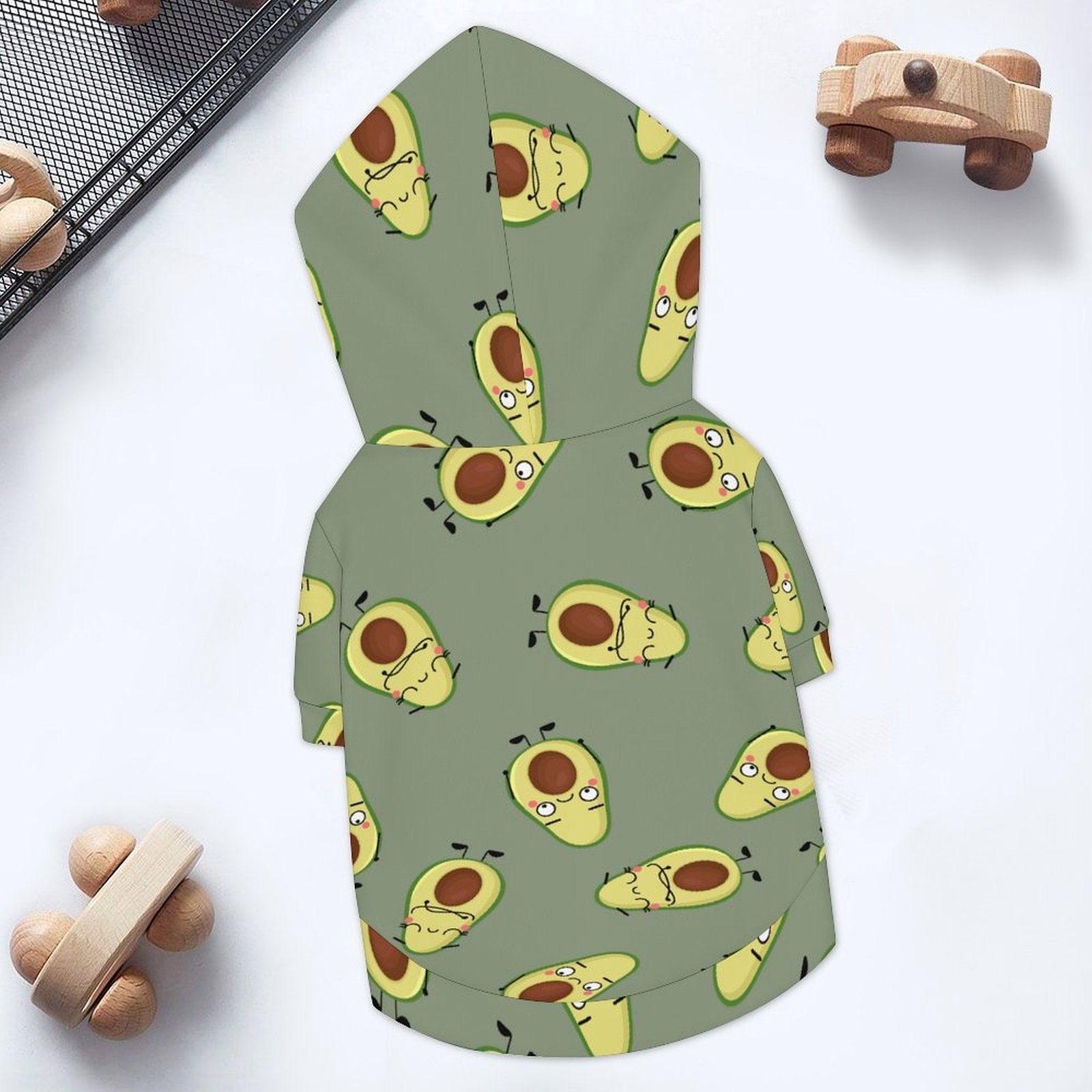 Avocado Characters Pet Hoodie (Large Size)