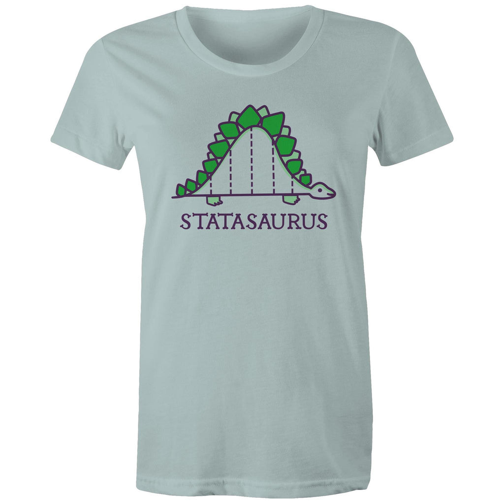 Statasaurus, Maths Women's AS Colour T-shirt Pale Blue Womens T-shirt Maths Printed In Australia