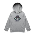Bird Nerd Kid's AS Colour Hoodie Grey Marle Kids Hoodie animal Birds Printed In Australia