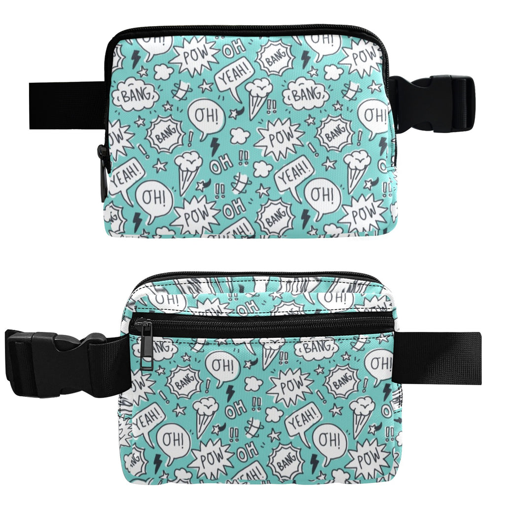 Comic Book Speech Bubbles - Belt Bag