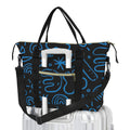 Blue Squiggle Duffle Bag-Simple (Model 1715) One Size Duffle Bag-Simple (1715)