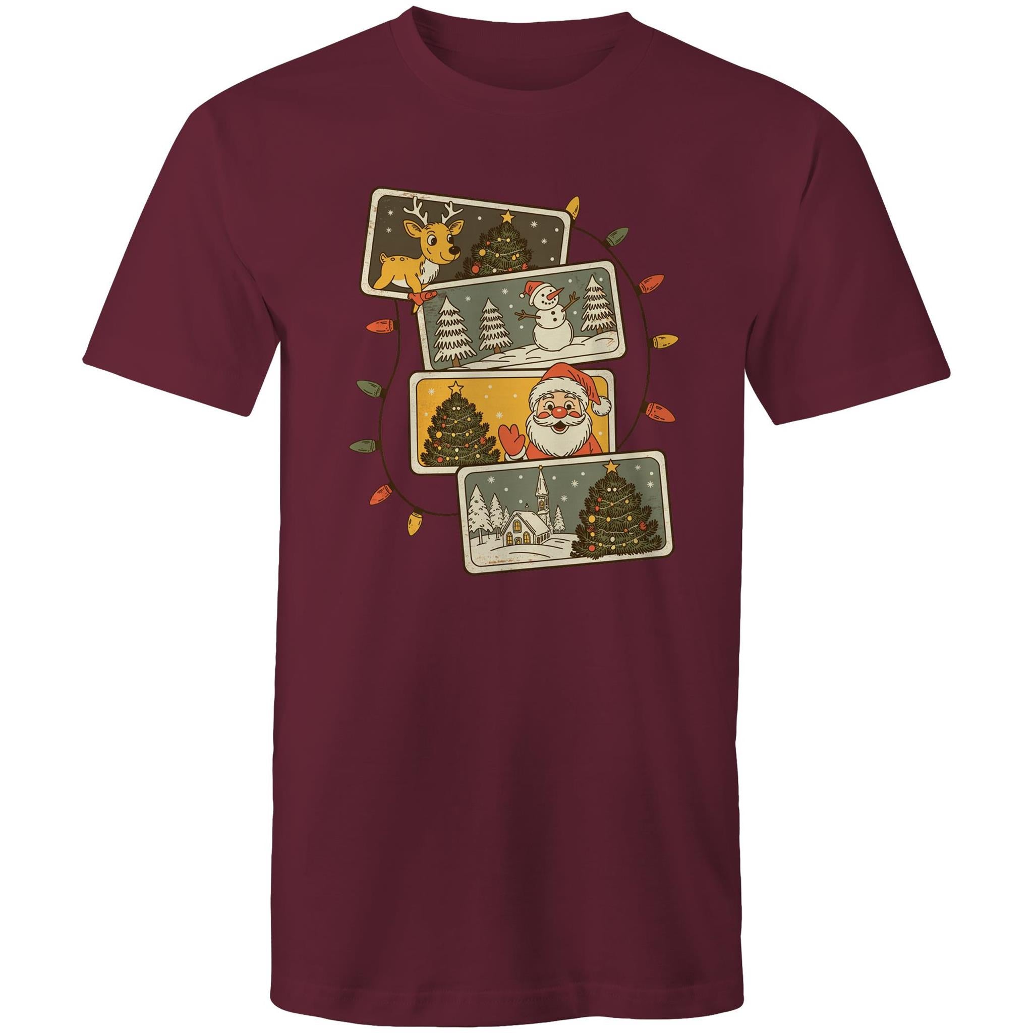 Retro Christmas Cards - Mens T-Shirt