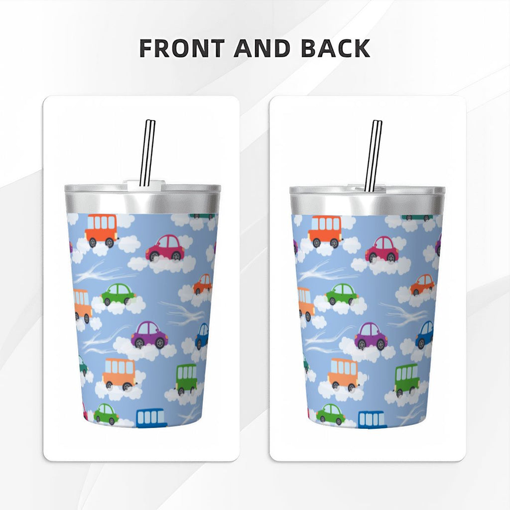Colourful Cars Small Stainless Steel Travel Mug Cup 12oz/350ml Small Travel Mug Printed Offshore