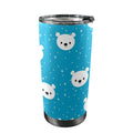 Bears On Blue 20oz Mobile Tumbler with Lid (Black Lock) One Size 20oz Travel Mug animal Printed Offshore