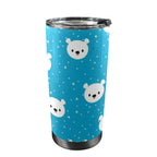 Bears On Blue - 20oz Mobile Tumbler with Lid (Black Lock)