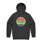 Better Days Ahead - Mens Hoodie Asphalt Marle Mens Hoodie Positivity Printed In Australia