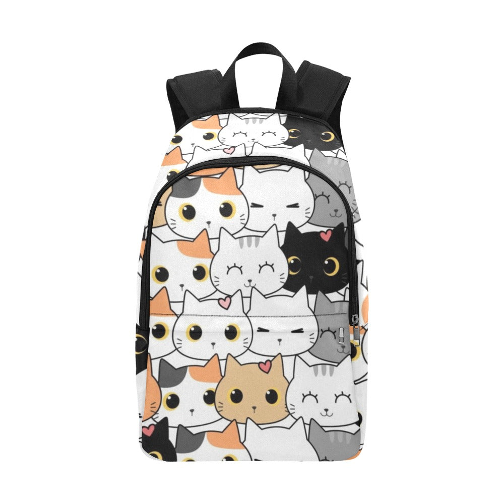 Cute Cartoon Cats - Fabric Backpack