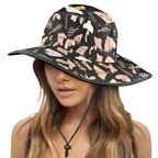 Magic Moth Wide Brim Bucket Hat Wide Brim Bucket Hat animal Printed Offshore