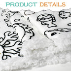 Puppy Time Colour Your Own Blanket 100×150cm