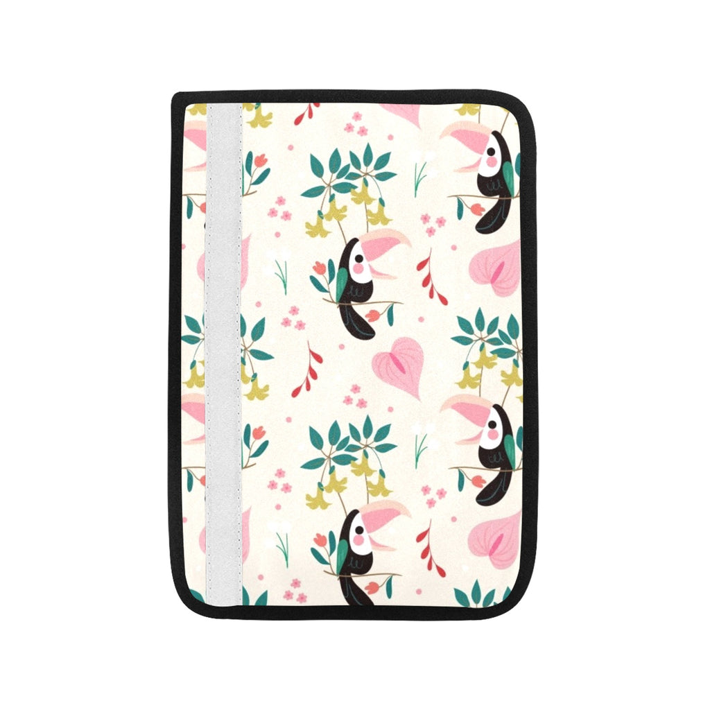 Toucans In Pink Car Seat Belt Cover 7''x10'' (Pack of 2) Car Seat Belt Cover 7x10 (Pack of 2) animal Printed Offshore