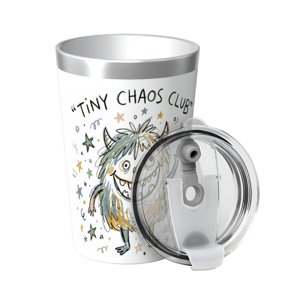 Monster Tiny Chaos Club Small Stainless Steel Travel Mug Cup 12oz/350ml