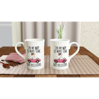 On My Way To Make Some Bad Decisions - White 10oz Porcelain Slim Mug Porcelain Mug animal Globally Fulfilled