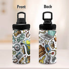Travel Montage - Kids Water Bottle with Chug Lid (12 oz)