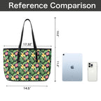 Frangipani - Leather Tote Bag-Large