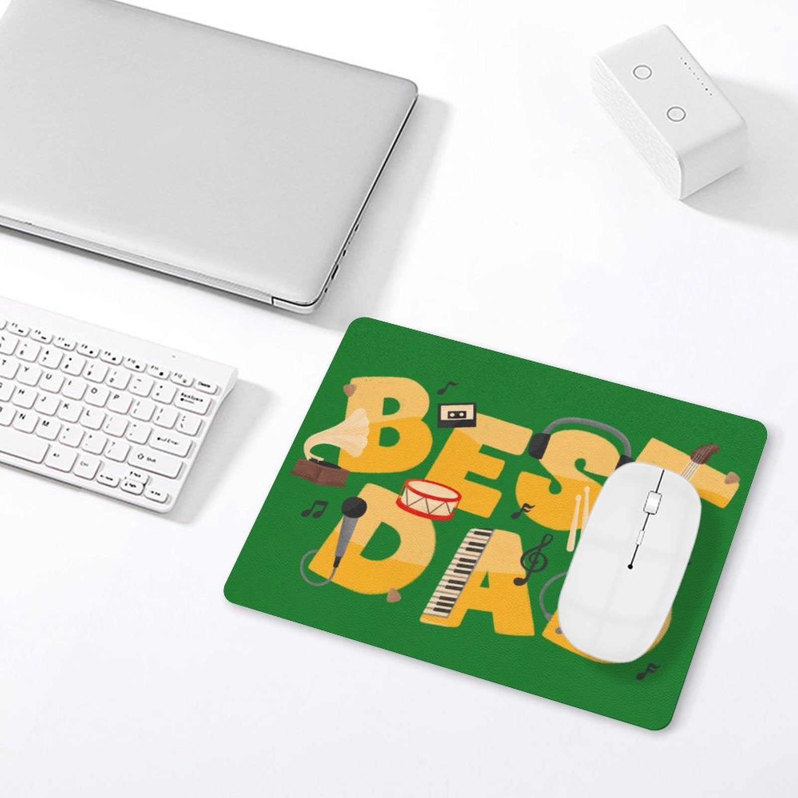 Best Dad - Leather Mouse Pad Leather Mouse Pad Dad Printed Offshore