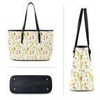 Tropical Surf PU Leather Tote Bag Large Leather Tote Bag-Large Printed Offshore Surf