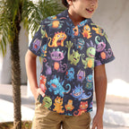 Monster Mania - Junior Kids Hawaiian Shirt