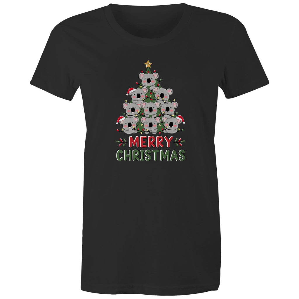 Koala Christmas Tree - Womens T-shirt