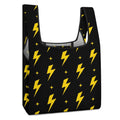Lightning Bolts Collapsible Shopping Bag white One size Foldable Shopping Bag Printed Offshore