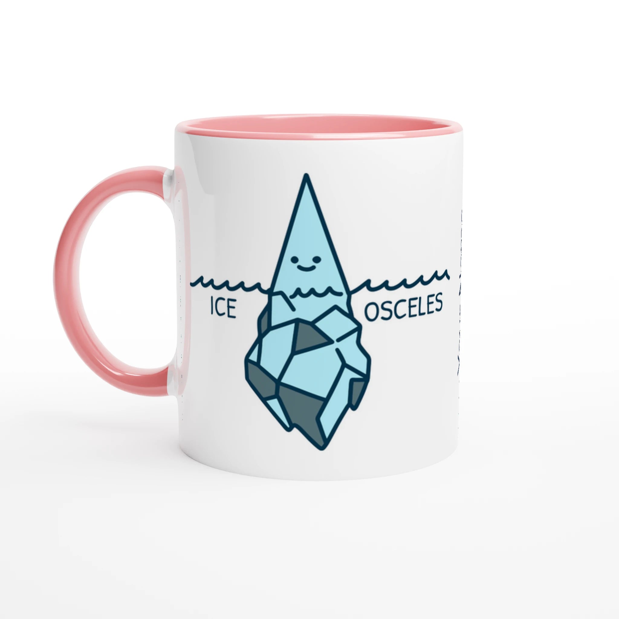 Personalise - Ice-Osceles - White 11oz Ceramic Mug Ceramic Pink Personalised Mug customise Globally Fulfilled Maths personalise Science
