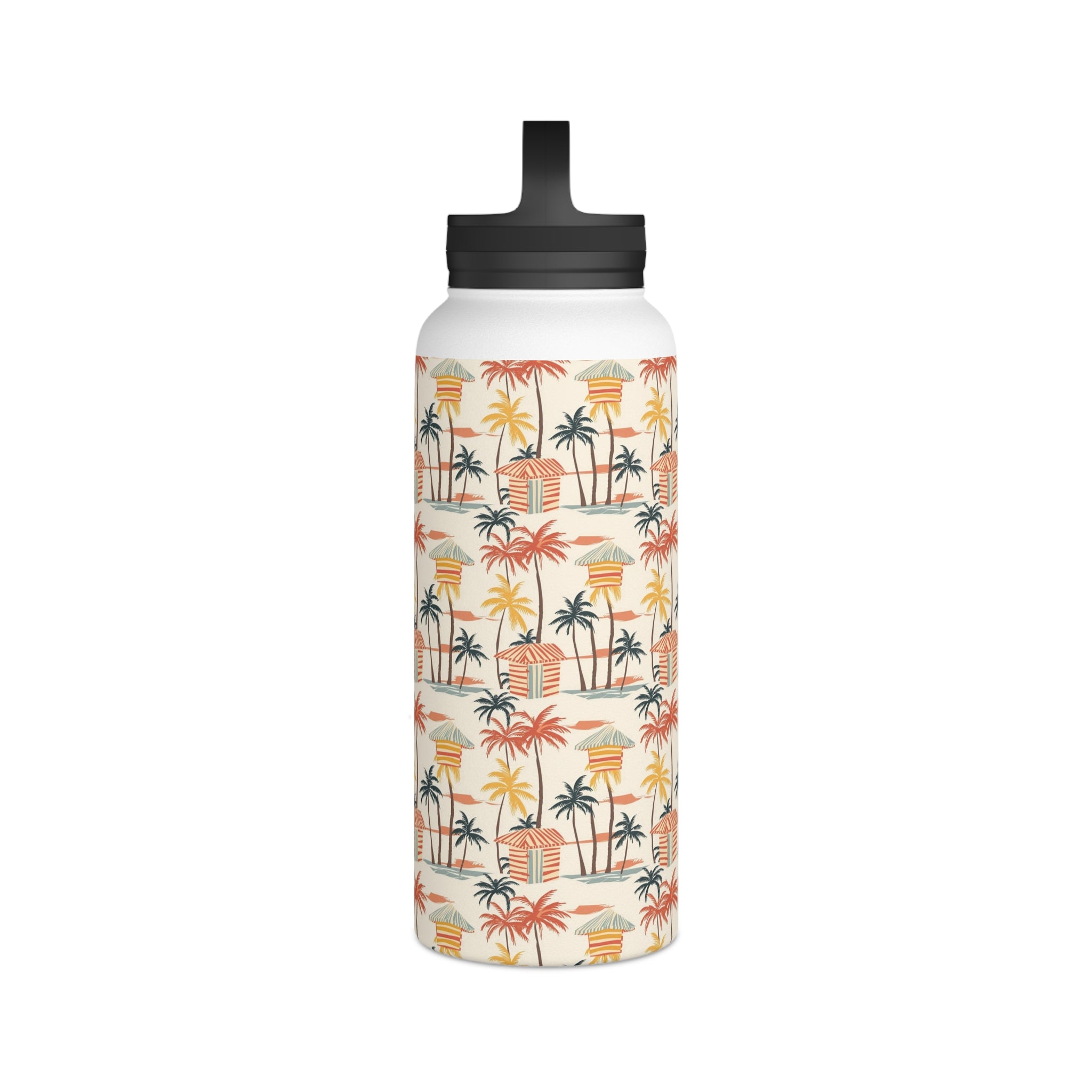 Beach Shack Stainless Steel Water Bottle, Handle Lid Stainless Steel Water Bottle With Handle Lid Globally Fulfilled Surf