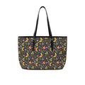 Dark Butterfly PU Leather Tote Bag Large One Size Leather Tote Bag-Large animal Printed Offshore