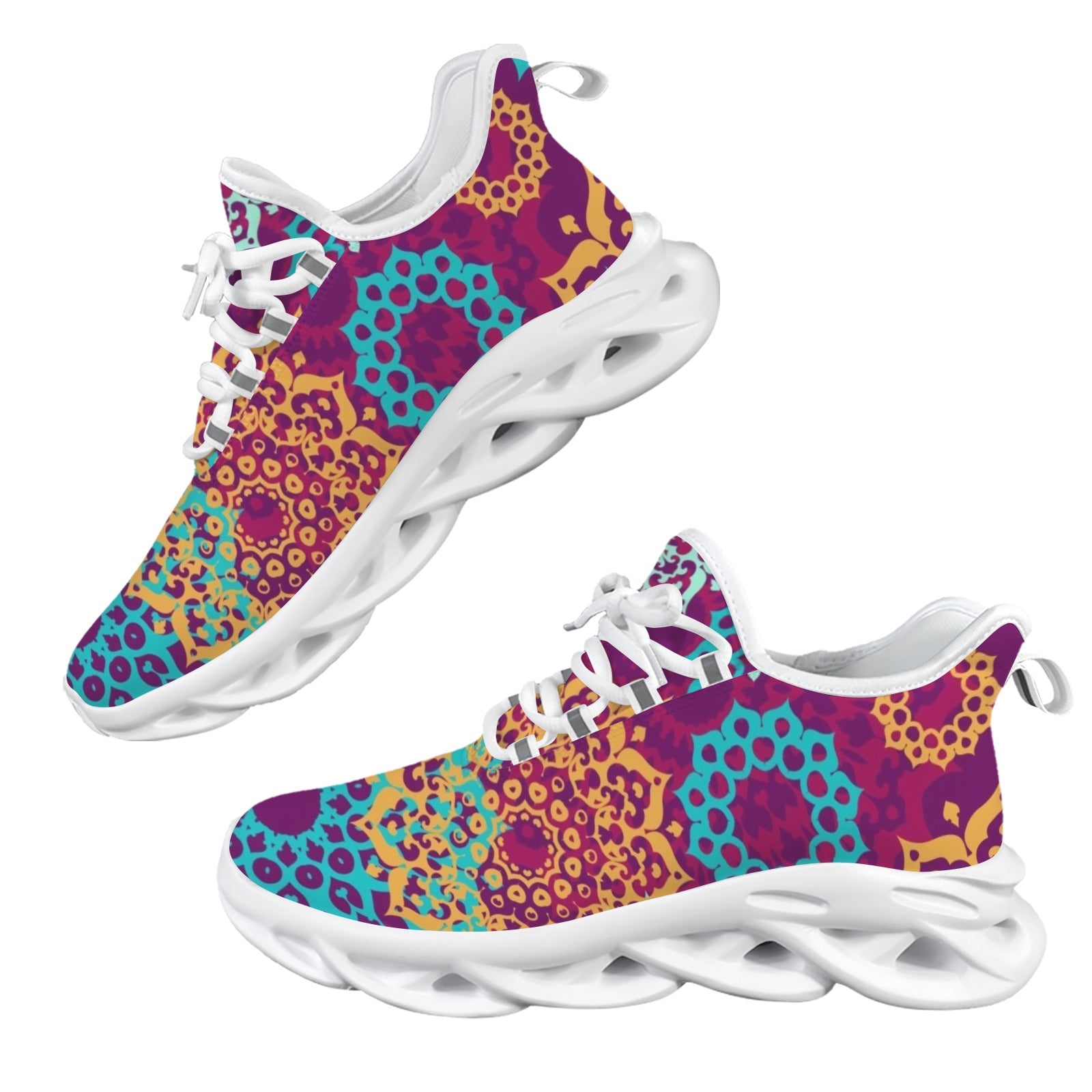 Boho Mandala Women's Twisted Sole Sneakers