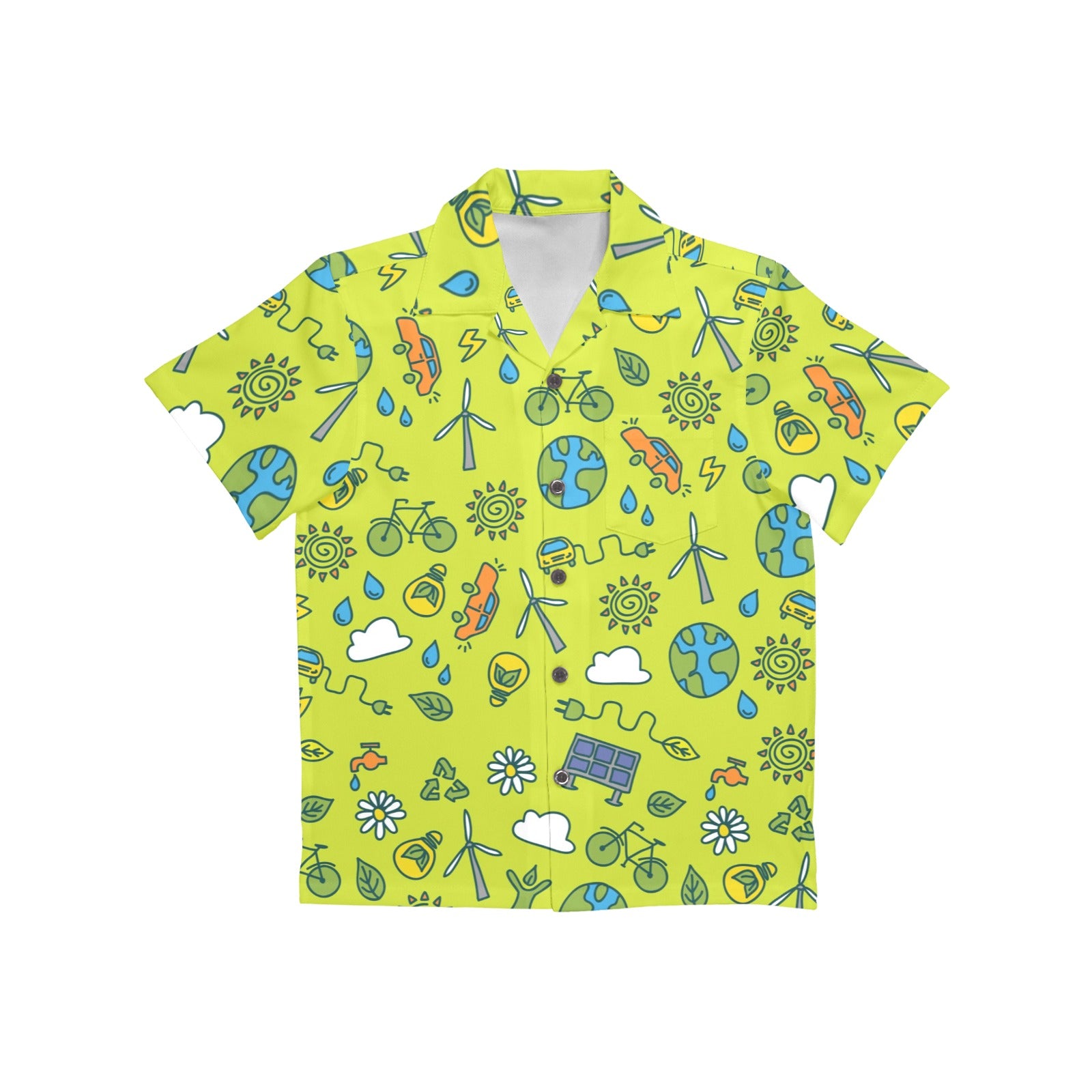 Go Green - Junior Kids Hawaiian Shirt