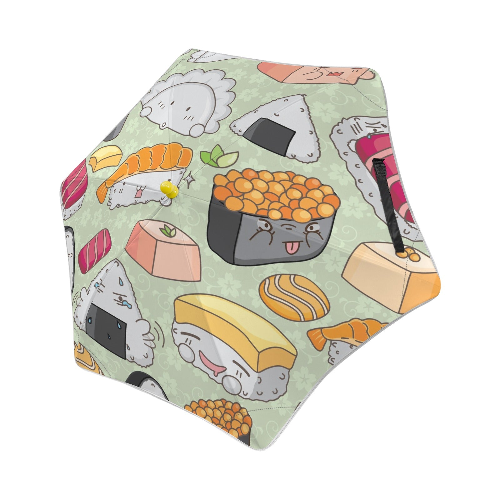 Sushi Characters Kids Safe Round Corner Umbrella One Size Kids Safe Round Corner Umbrella Food Printed Offshore